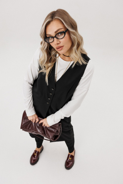 Брюки, тренч Ma Vie М-707 черный - фото 9