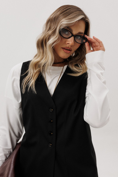 Брюки, тренч Ma Vie М-707 черный - фото 7