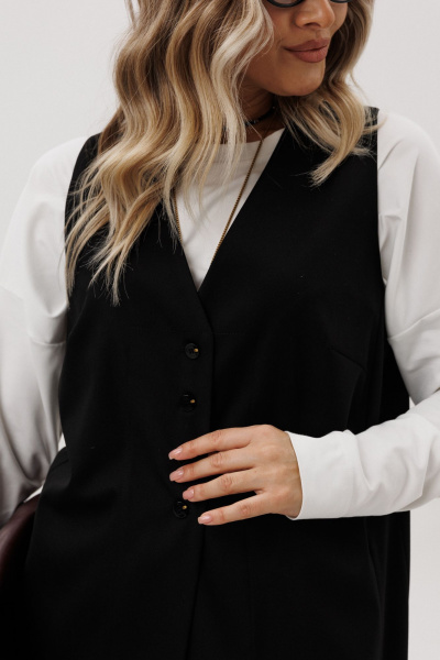 Брюки, тренч Ma Vie М-707 черный - фото 4