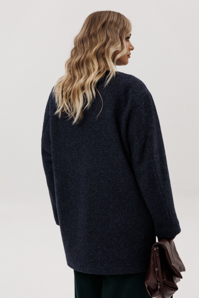 Пальто Ma Vie 714 синий - фото 2