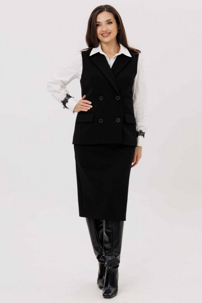 Жилет Mislana 1248 черный - фото 6