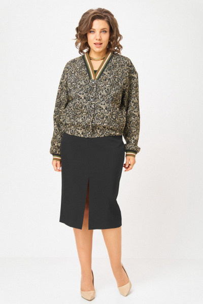 Жакет БелЭльСтиль 878-3_28_22 золото+черный - фото 1