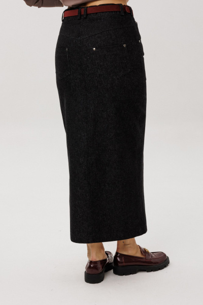 Джемпер, юбка Ma Vie М-717 коричневый_и_черный - фото 7