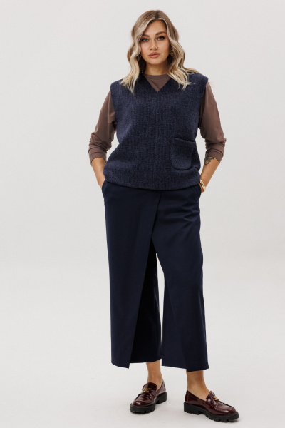 Жилет Ma Vie М-718 синий - фото 6