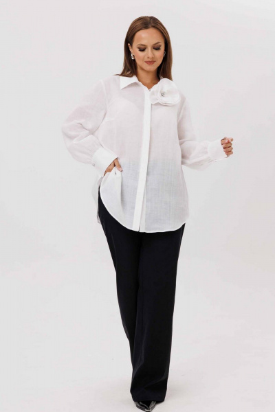 Блуза Mislana 1241 белый - фото 7