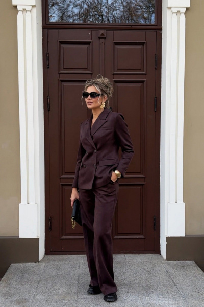 Жакет DNM 041 коричневый - фото 6