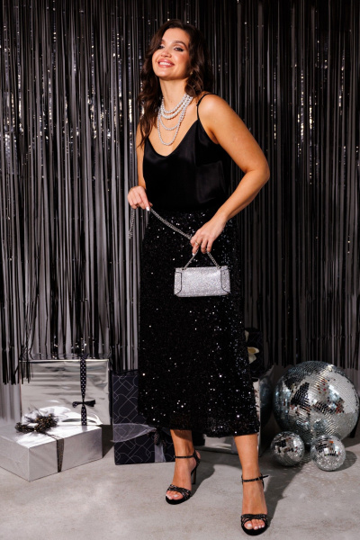 Топ Mislana 1164бл черный - фото 13