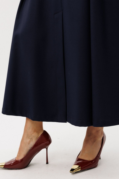 Рубашка, юбка Ma Vie М-723 белый_и_синий - фото 5