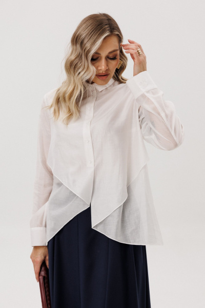Рубашка Ma Vie М-723-1 белый - фото 6