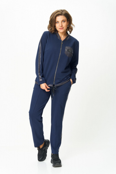 Блуза, брюки Bonna Image 455/1 синий - фото 9