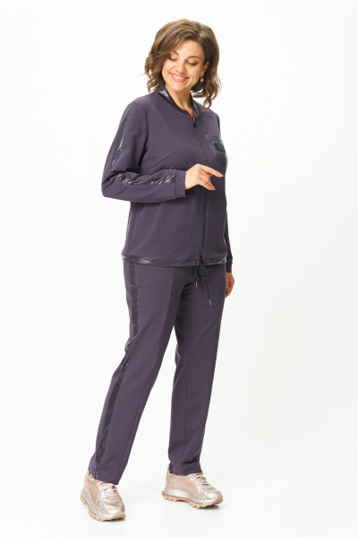 Блуза, брюки Bonna Image 455/2 серо-фиолетовый - фото 10