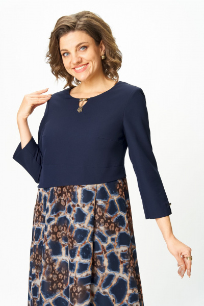 Платье Bonna Image 954-1/1 синий - фото 7