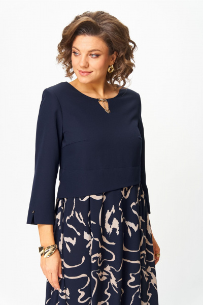 Платье Bonna Image 954-1/2 синий - фото 8