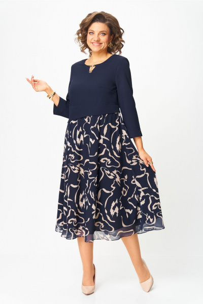 Платье Bonna Image 954-1/2 синий - фото 2