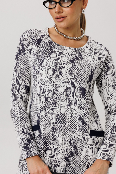 Платье Anelli 1750 белая_змея - фото 6