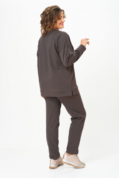 Брюки, свитшот STEFANY 2061-2 горький-шоколад - фото 4