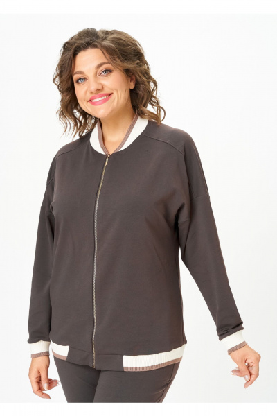 Брюки, джемпер STEFANY 2066-2 горький-шоколад - фото 5