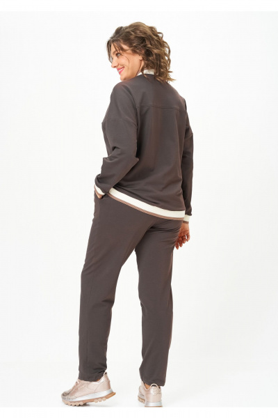 Брюки, джемпер STEFANY 2066-2 горький-шоколад - фото 4