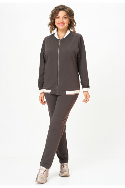 Брюки, джемпер STEFANY 2066-2 горький-шоколад - фото 3