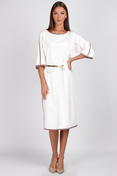 Платье, пояс VIZAVI 804 молочный - фото 7