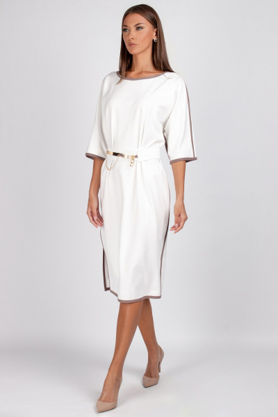 Платье, пояс VIZAVI 804 молочный - фото 3