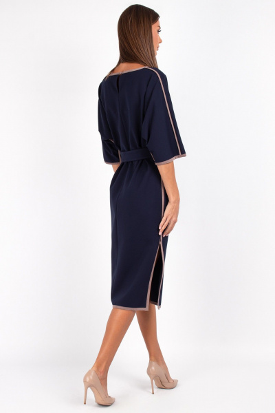 Платье, пояс VIZAVI 804 синий - фото 7