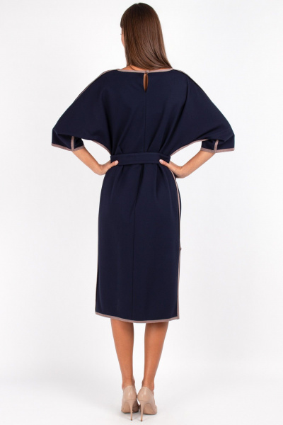 Платье, пояс VIZAVI 804 синий - фото 10