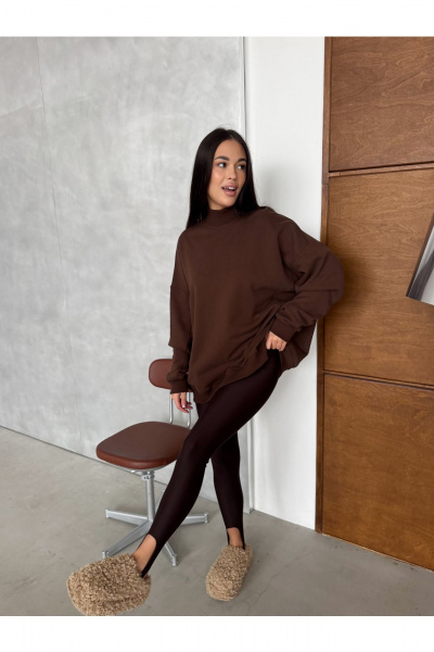 Блейзер THE.WOMAN 0378 шоколадный - фото 3
