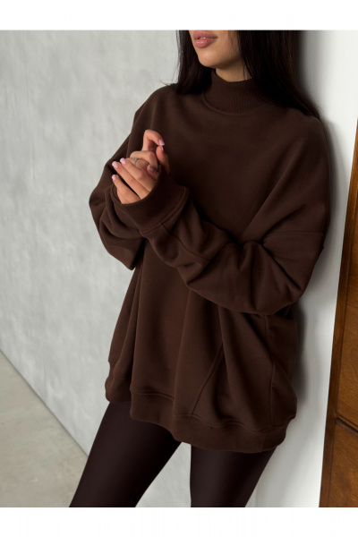 Блейзер THE.WOMAN 0378 шоколадный - фото 2