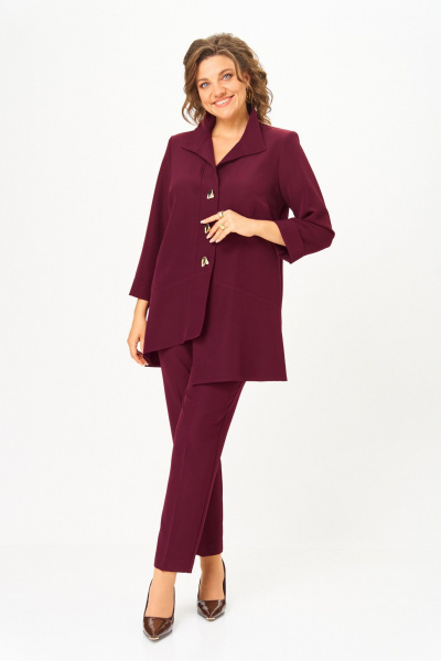 Брюки, туника Vilena 1110 винный - фото 6