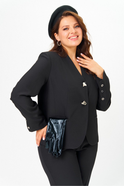 Брюки, жакет Vilena 1086 черный - фото 5
