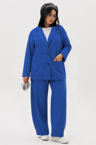 Брюки, жакет Anastasia 1299 васильковый - фото 1