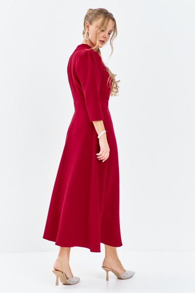 Платье Euromoda 634 красный - фото 3
