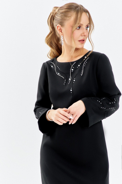 Платье Euromoda 658 черный - фото 3