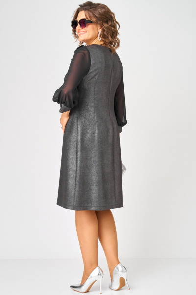 Платье EVA GRANT 7310D графит - фото 10