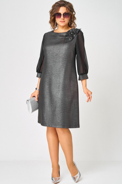 Платье EVA GRANT 7310D графит - фото 8
