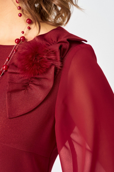 Платье EVA GRANT 7310D красный - фото 12