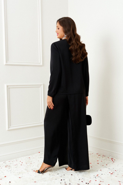 Блуза, брюки Beautiful&Free 6386 черный_с_молоком - фото 7