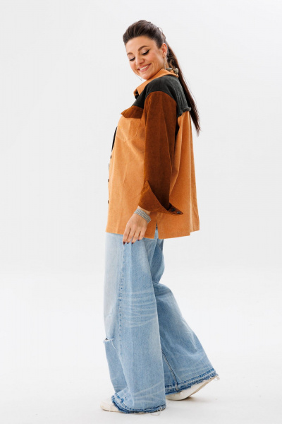 Рубашка Anelli 1748 оттенки_карамели - фото 8