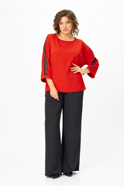 Блуза Rumoda 2274_дл. красный - фото 9