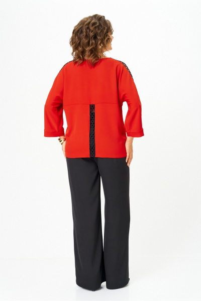 Блуза, брюки Rumoda 2275_дл. красный-черный - фото 12