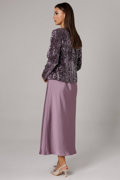 Жакет, платье Ларс Стиль 1154 лиловый - фото 6