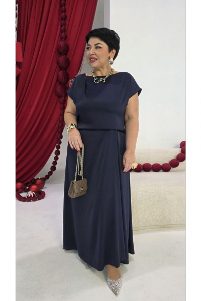 Платье Vittoria Queen 27643 темно-синий - фото 13