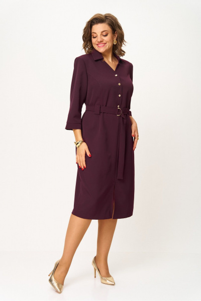 Платье БАГРЯНИЦА 5100 марсала - фото 3