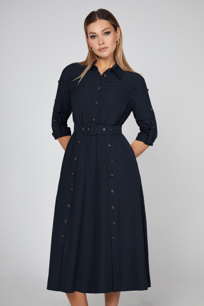 Платье Bazalini 5013 синий - фото 3