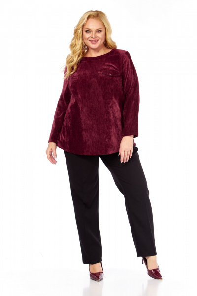 Блуза Abbi 4070 спелая_вишня - фото 9