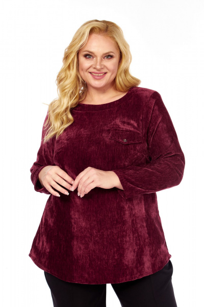 Блуза Abbi 4070 спелая_вишня - фото 4