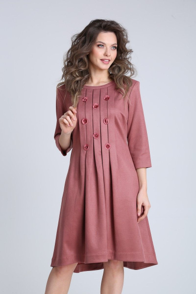 Платье SandyNa 13545 темно-розовый - фото 5