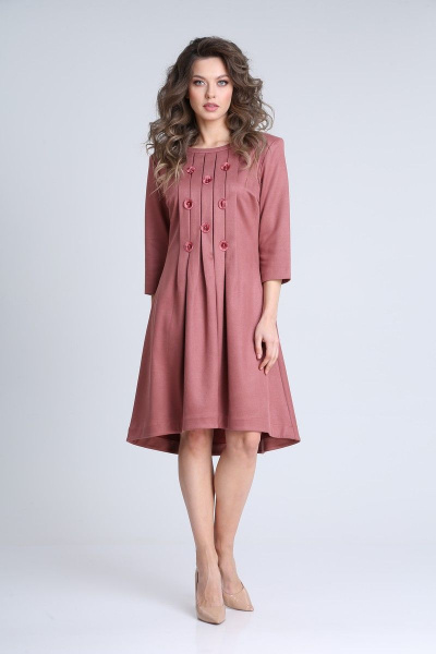 Платье SandyNa 13545 темно-розовый - фото 1