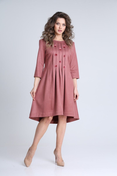 Платье SandyNa 13545 темно-розовый - фото 4